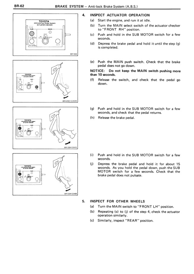 Brake System — MK3 Supra Brake System, page 62