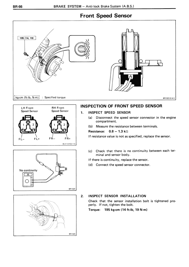 Front Speed Sensor — MK3 Supra Brake System, page 66