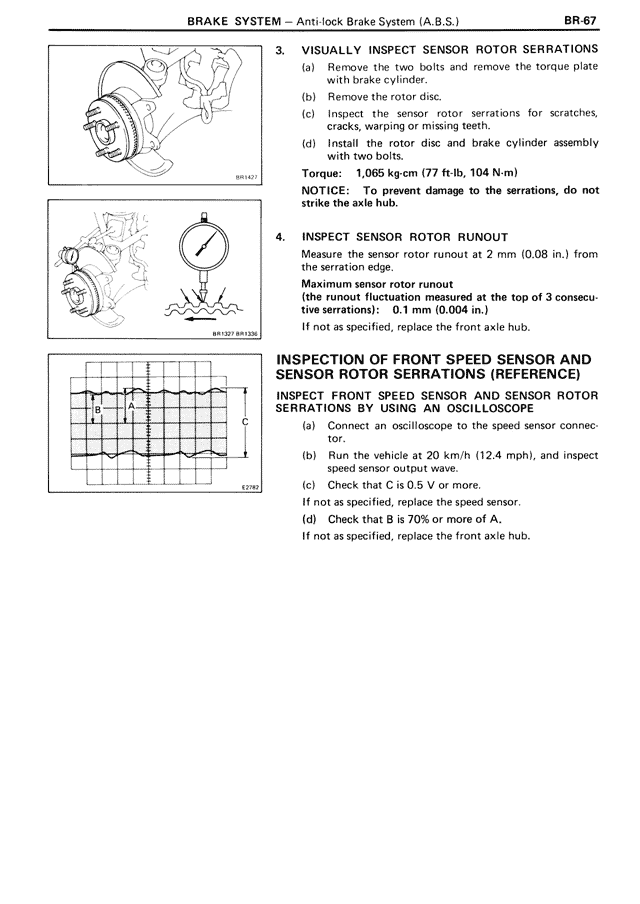 Brake System — MK3 Supra Brake System, page 67