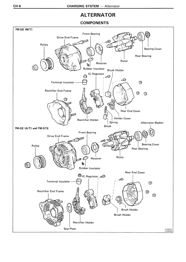 Alternator Components — MK3 Supra Charging System, page 6
