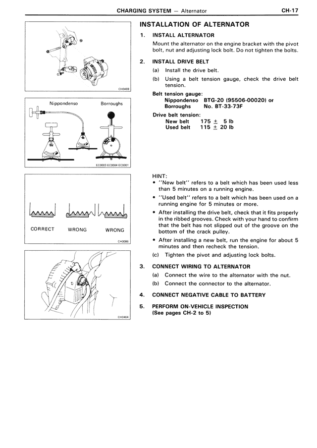 Installation of Alternator — MK3 Supra Charging System, page 17
