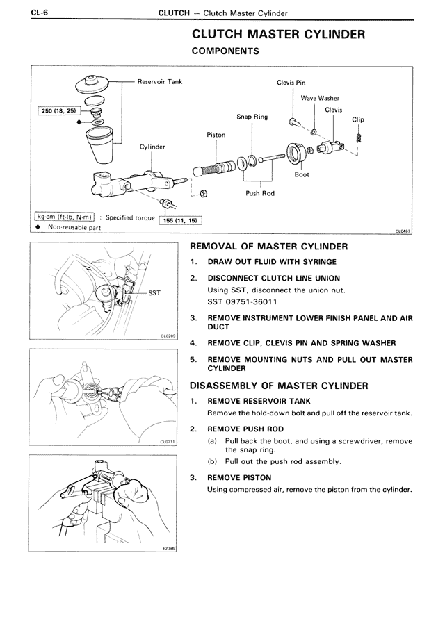 Clutch Master Cylinder — MK3 Supra Clutch, page 6