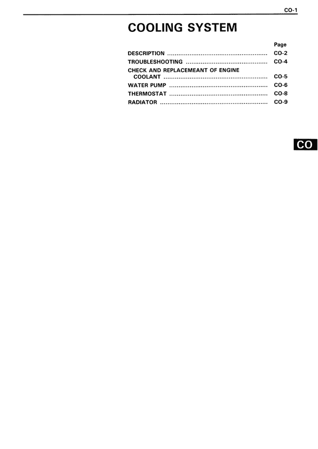Cooling System — MK3 Supra Cooling System, page 1
