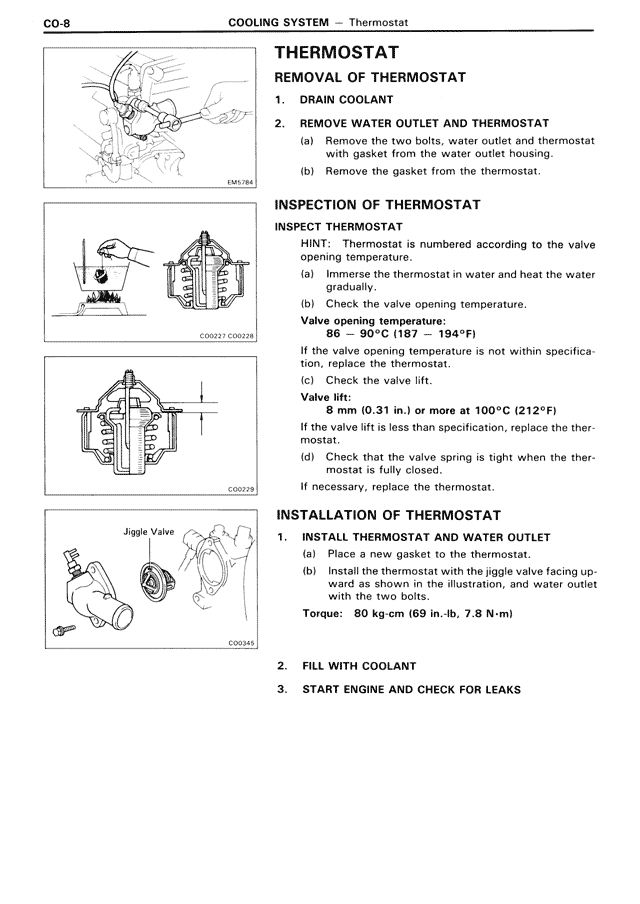 Thermostat — MK3 Supra Cooling System, page 8