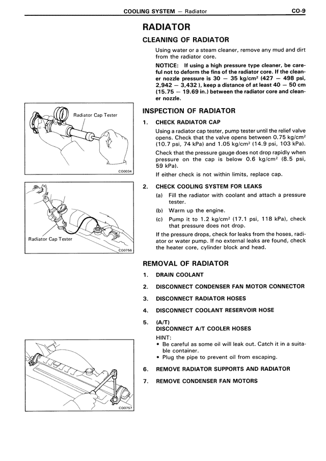 Radiator — MK3 Supra Cooling System, page 9