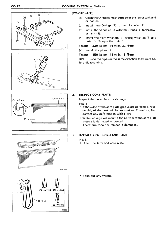 Cooling System — MK3 Supra Cooling System, page 12