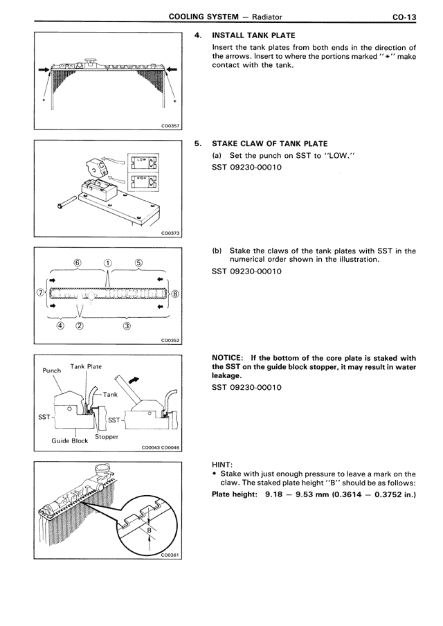 Cooling System — MK3 Supra Cooling System, page 13