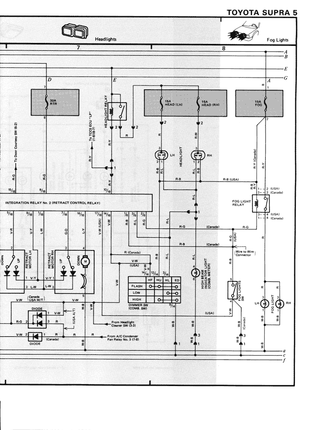 Electrical Wiring Diagrams — MK3 Supra Electrical Wiring Diagrams, page 22