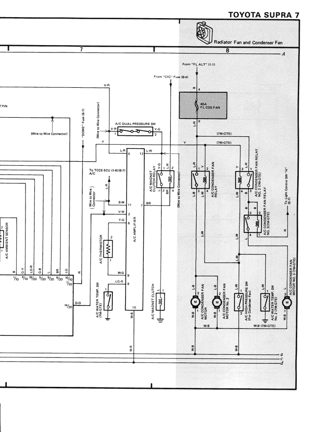 Toyota Supra 7 — MK3 Supra Electrical Wiring Diagrams, page 30