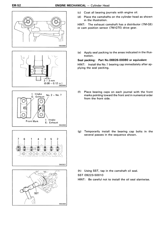 Engine Mechanical — MK3 Supra Engine Mechanical, page 52