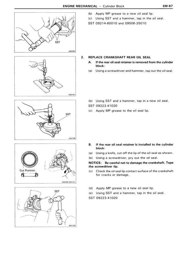 Engine Mechanical — MK3 Supra Engine Mechanical, page 87