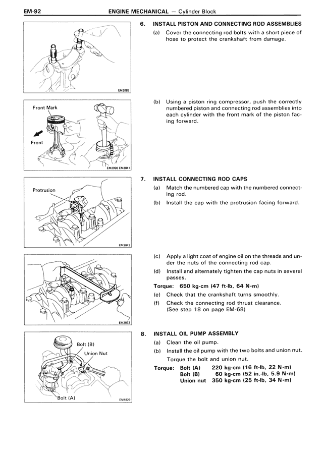 Engine Mechanical — MK3 Supra Engine Mechanical, page 92