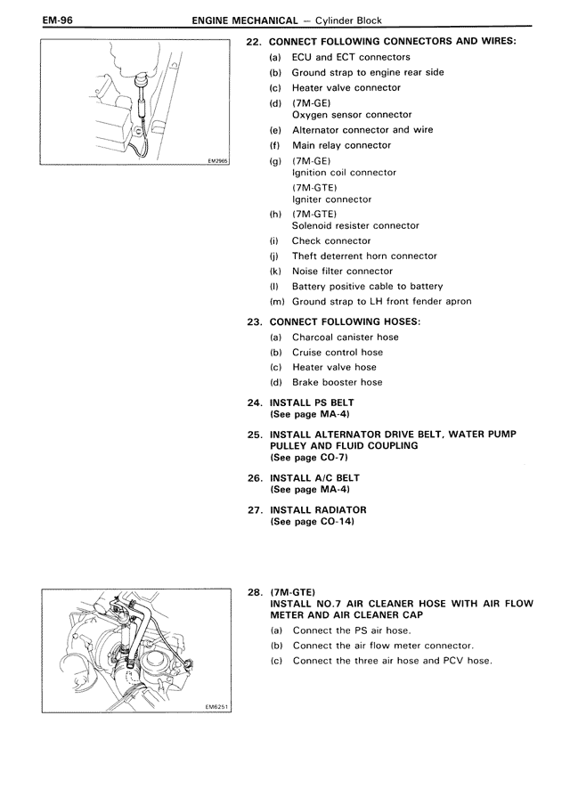 Engine Mechanical — MK3 Supra Engine Mechanical, page 96