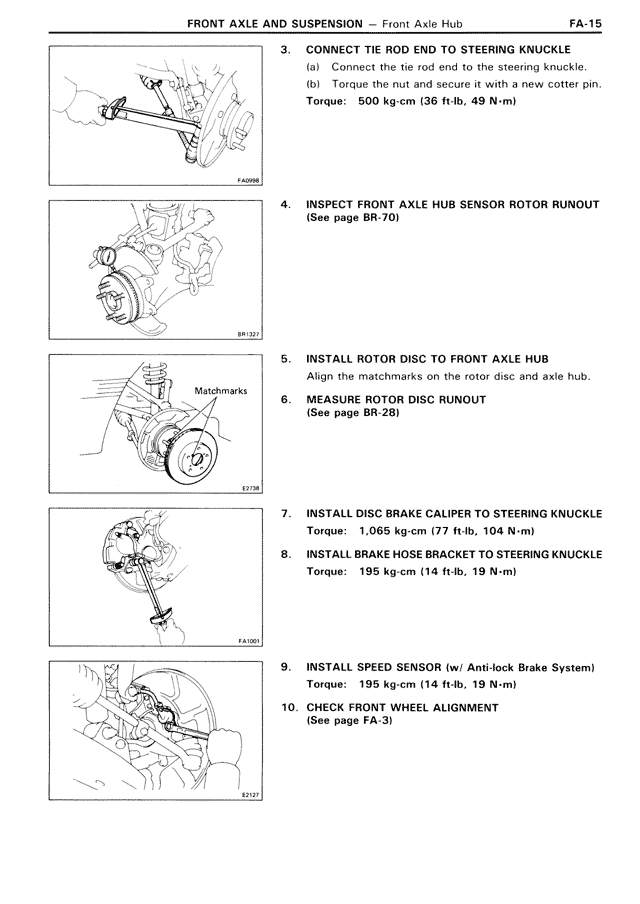 Front Axle & Suspension — MK3 Supra Front Axle & Suspension, page 15
