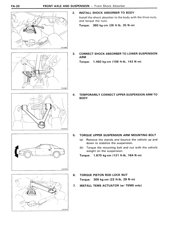 Front Axle & Suspension — MK3 Supra Front Axle & Suspension, page 20