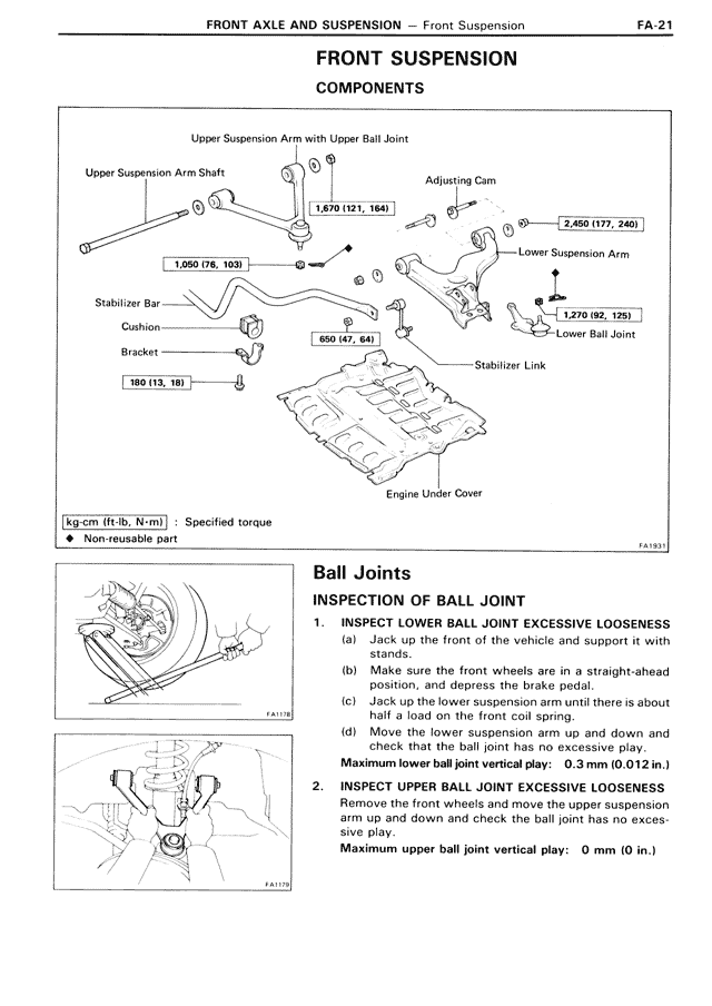 Front Suspension — MK3 Supra Front Axle & Suspension, page 21