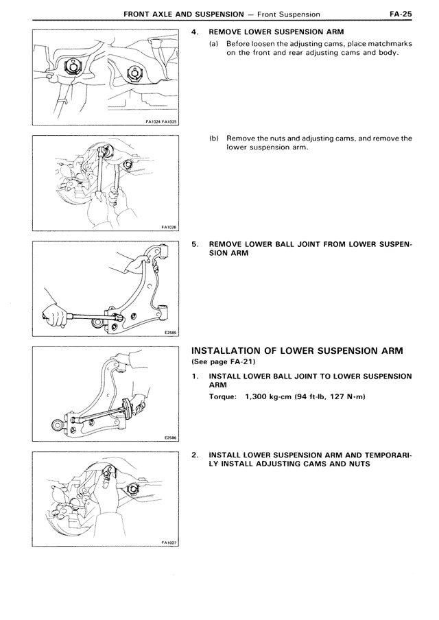 Front Axle & Suspension — MK3 Supra Front Axle & Suspension, page 25
