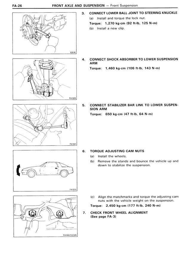 Front Axle & Suspension — MK3 Supra Front Axle & Suspension, page 26