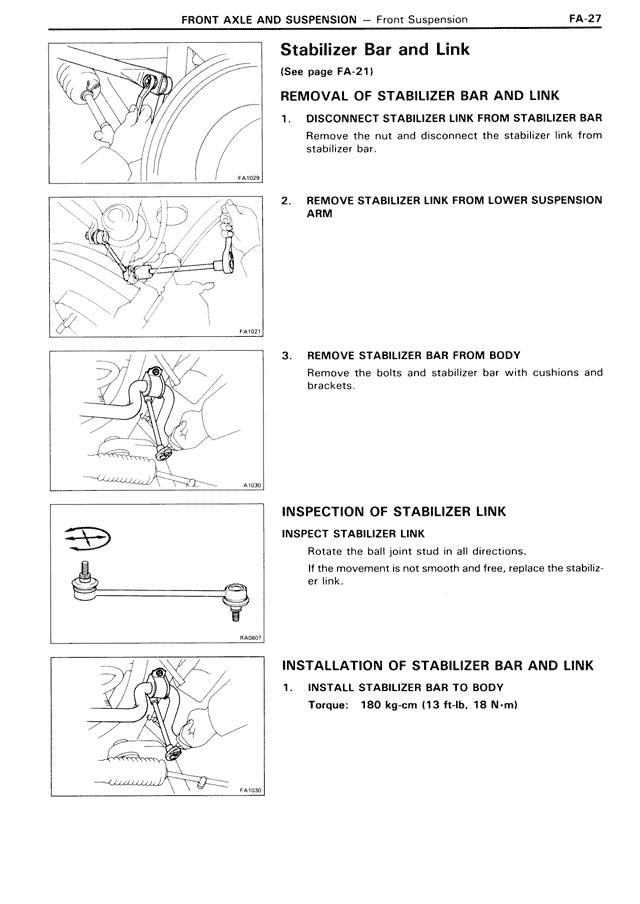 Stabilizer Bar and Link — MK3 Supra Front Axle & Suspension, page 27