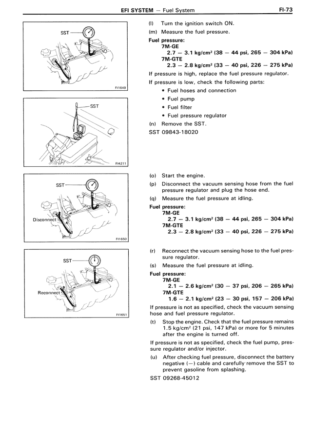 EFI System — MK3 Supra EFI System, page 73