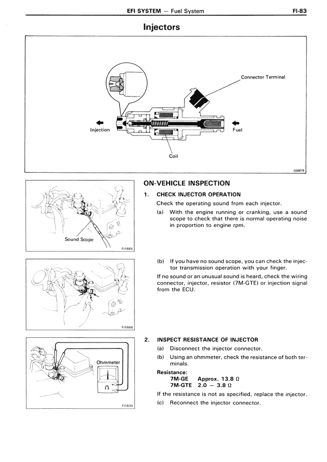 Injectors — MK3 Supra EFI System, page 83