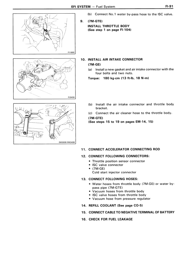 EFI System — MK3 Supra EFI System, page 91