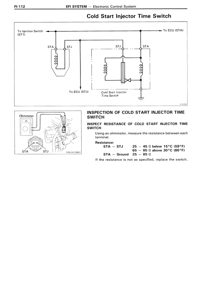Cold Start Injector Time Switch — MK3 Supra EFI System, page 112