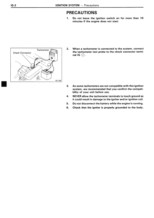 Precautions — MK3 Supra Ignition System, page 2
