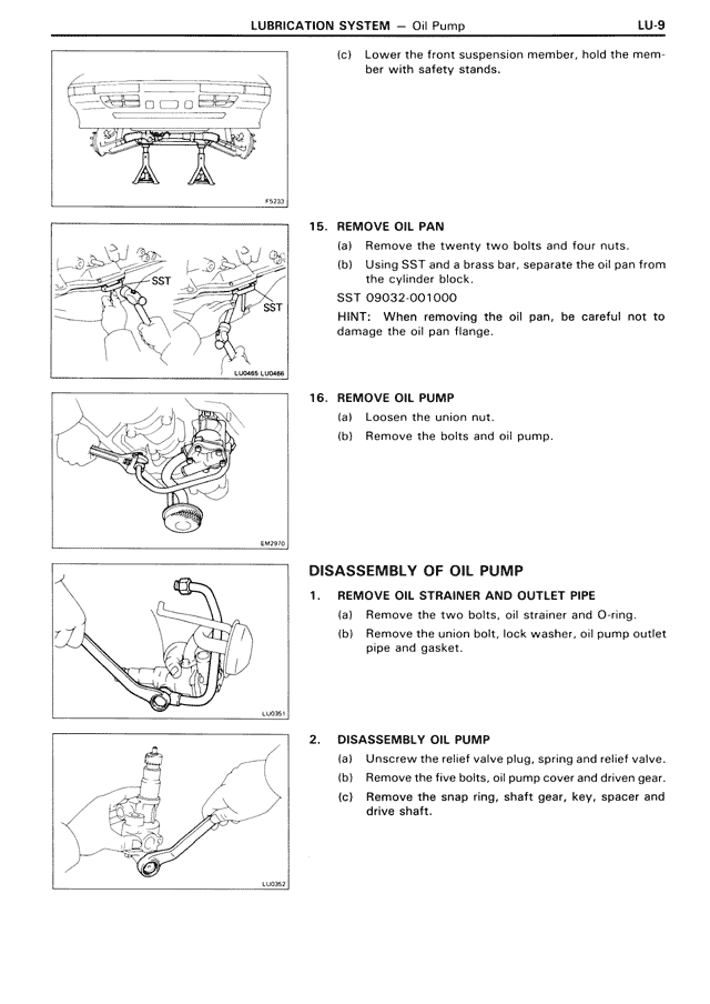 Lubrication System — MK3 Supra Lubrication System, page 9