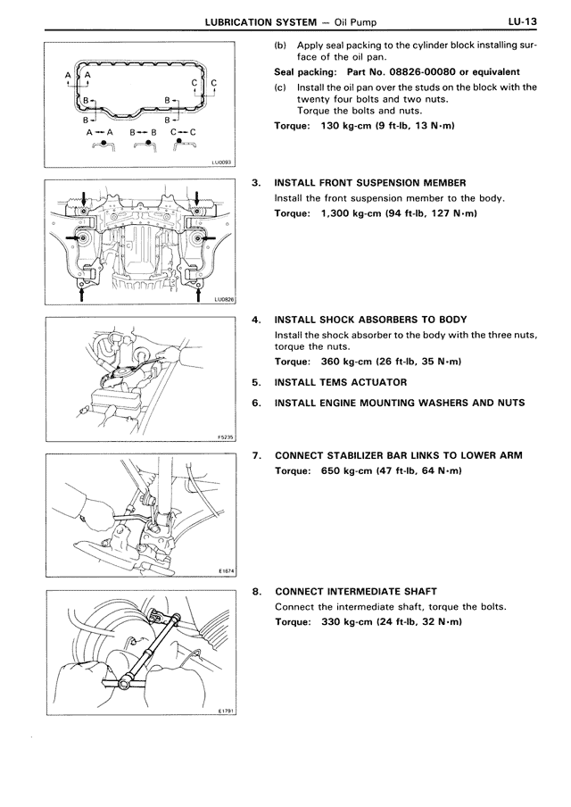 Lubrication System — MK3 Supra Lubrication System, page 13