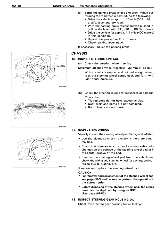 Maintenance — MK3 Supra Maintenance, page 10