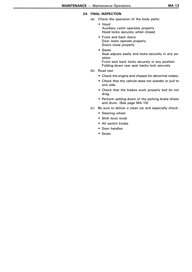 24. Final Inspection — MK3 Supra Maintenance, page 13