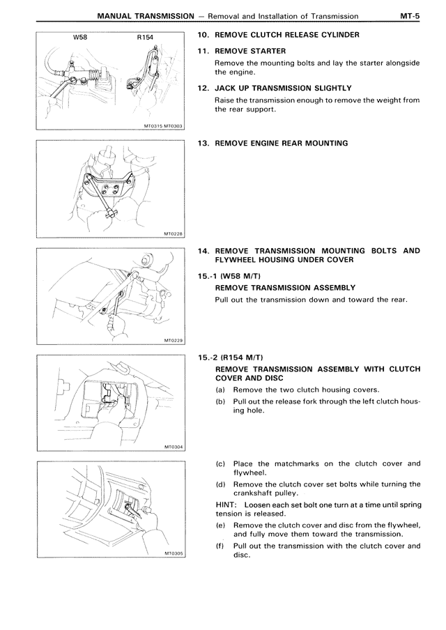 Manual Transmission — MK3 Supra Manual Transmission, page 5