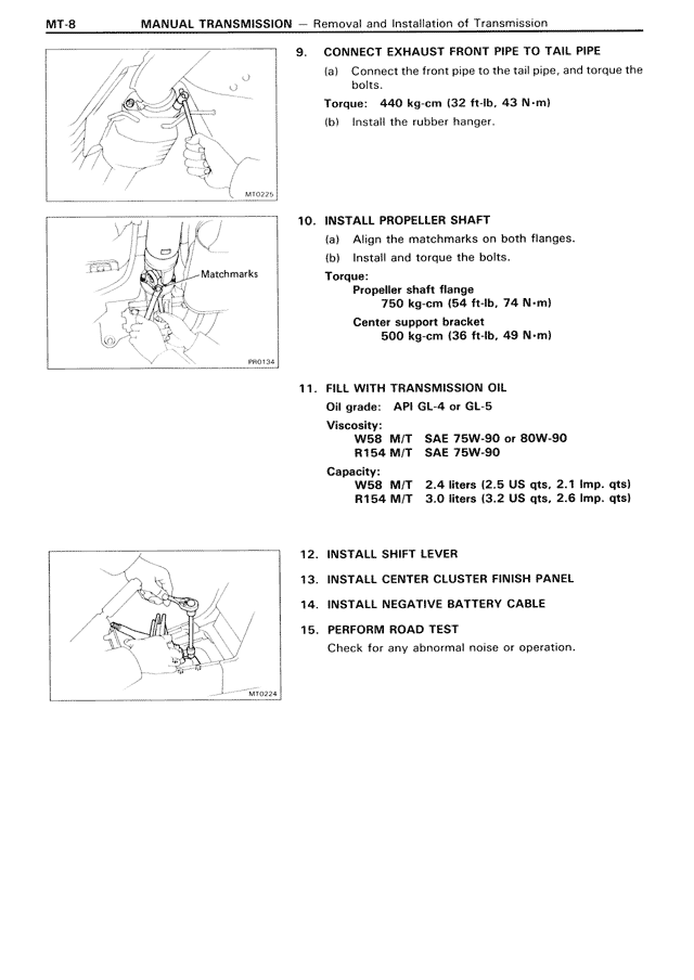 Manual Transmission — MK3 Supra Manual Transmission, page 8