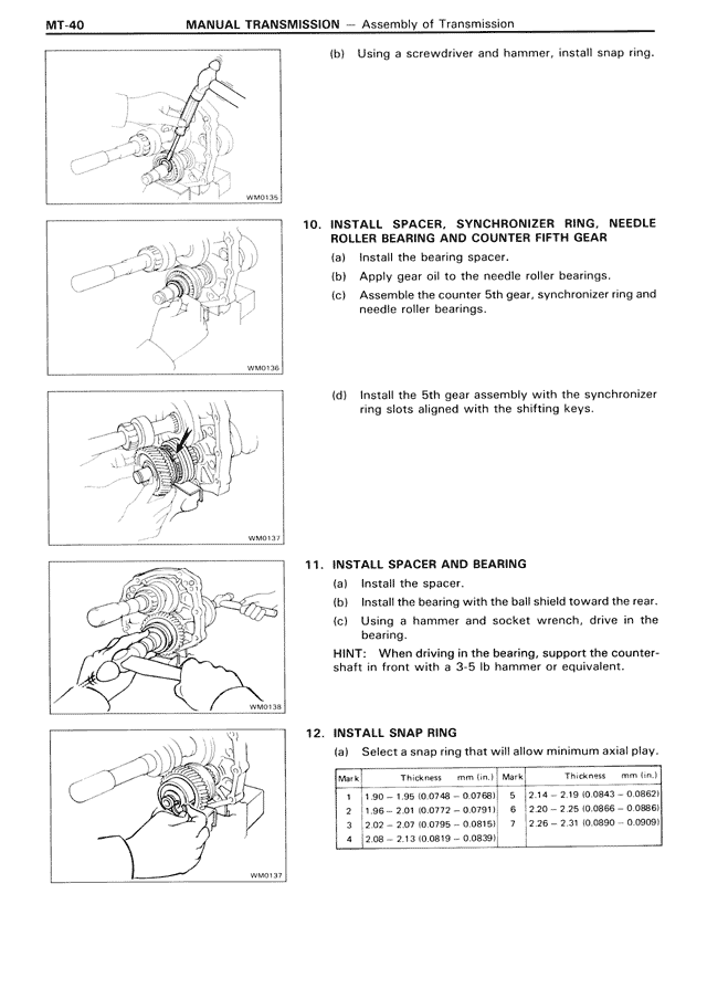 Manual Transmission — MK3 Supra Manual Transmission, page 40
