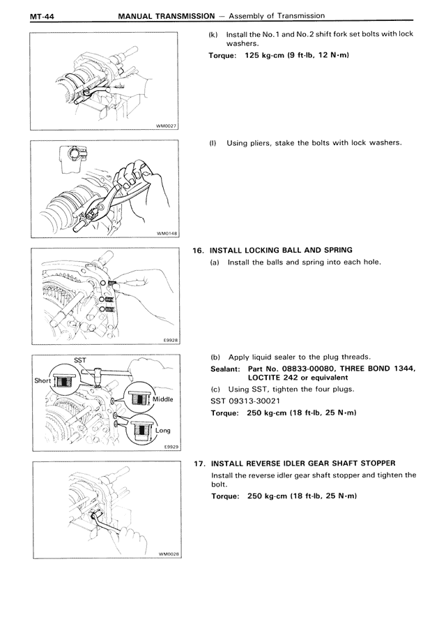 Manual Transmission — MK3 Supra Manual Transmission, page 44