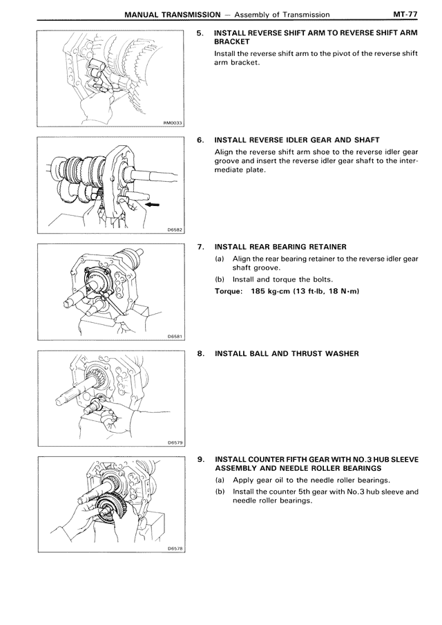 Manual Transmission — MK3 Supra Manual Transmission, page 77