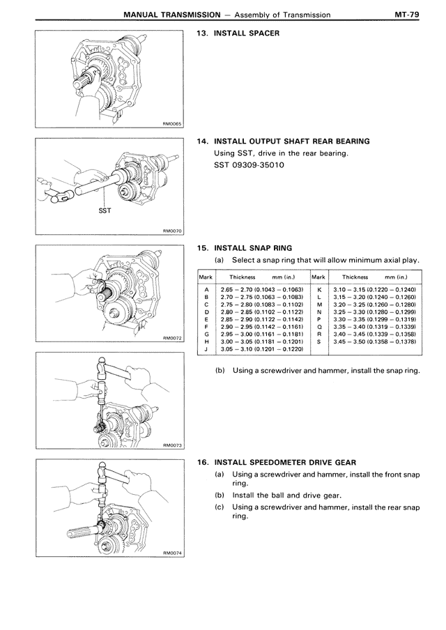 Manual Transmission — MK3 Supra Manual Transmission, page 79