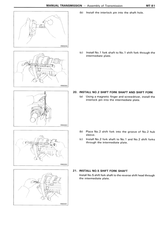 Manual Transmission — MK3 Supra Manual Transmission, page 81