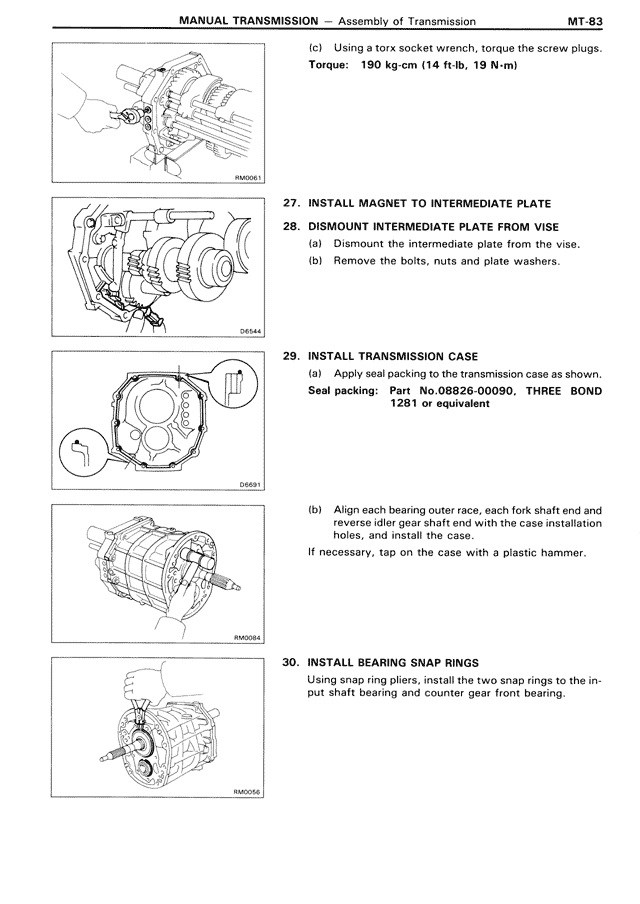 Manual Transmission — MK3 Supra Manual Transmission, page 83