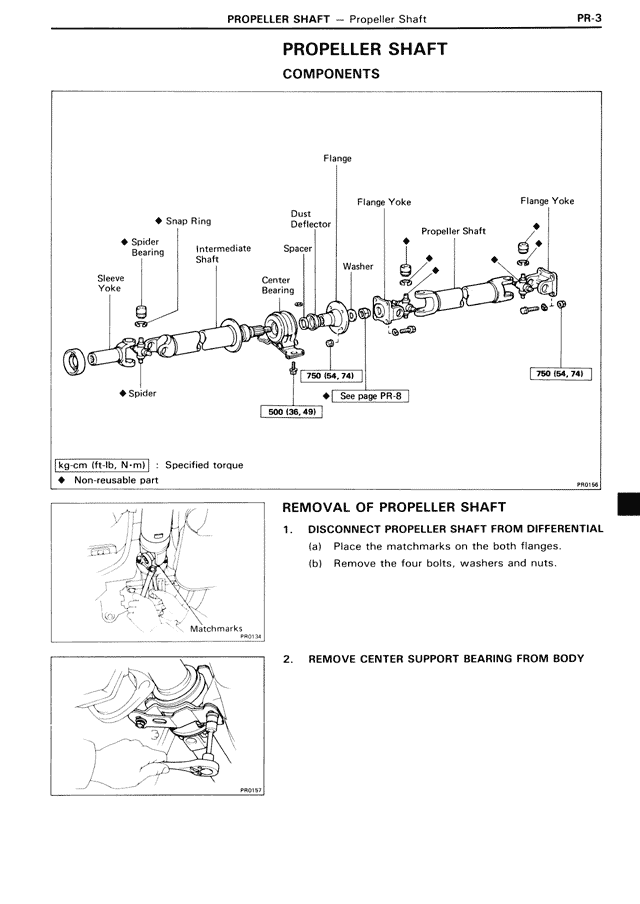 Propeller Shaft — MK3 Supra Propeller Shaft, page 3