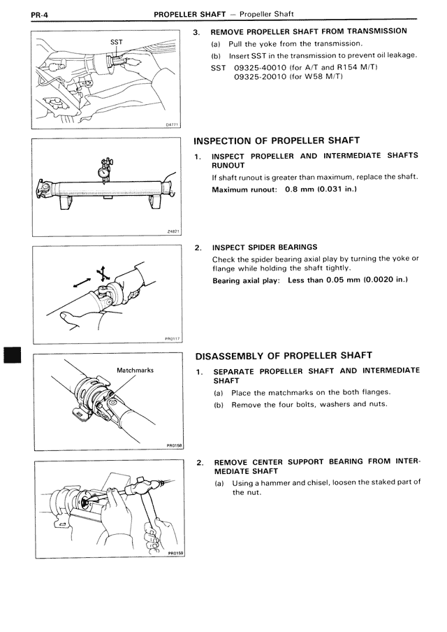 Propeller Shaft — MK3 Supra Propeller Shaft, page 4