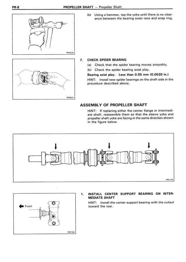 Propeller Shaft — MK3 Supra Propeller Shaft, page 8