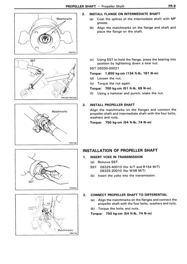 Propeller Shaft — MK3 Supra Propeller Shaft, page 9