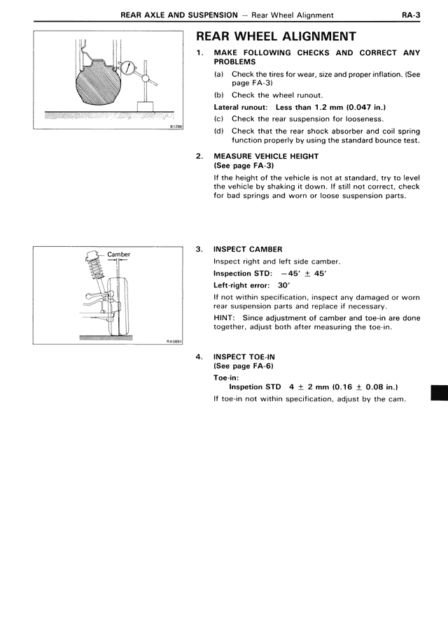 Rear Wheel Alignment — MK3 Supra Rear Axle & Suspension, page 3