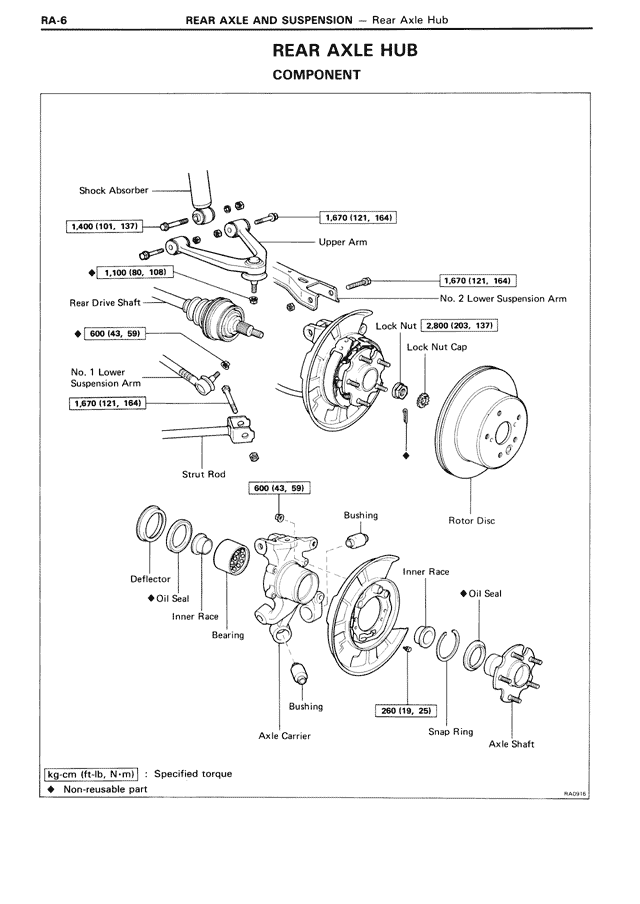Rear Axle Hub Component — MK3 Supra Rear Axle & Suspension, page 6