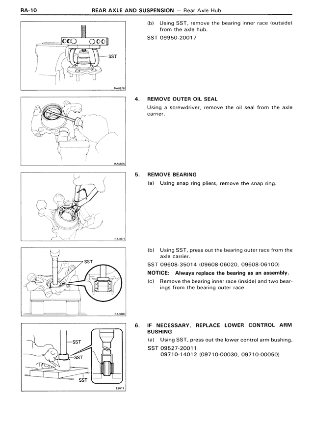 Rear Axle & Suspension — MK3 Supra Rear Axle & Suspension, page 10