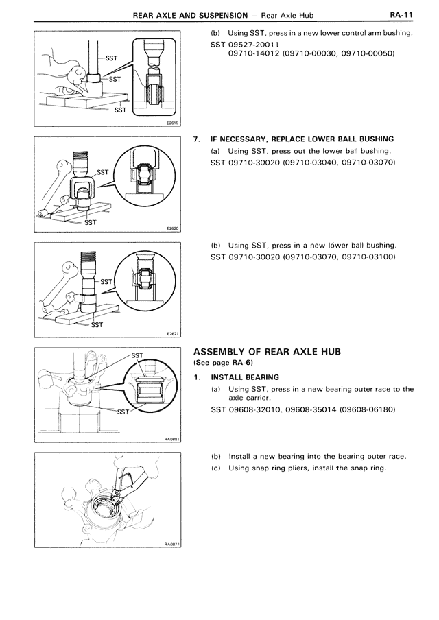 Rear Axle & Suspension — MK3 Supra Rear Axle & Suspension, page 11