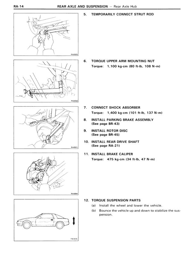 Rear Axle & Suspension — MK3 Supra Rear Axle & Suspension, page 14
