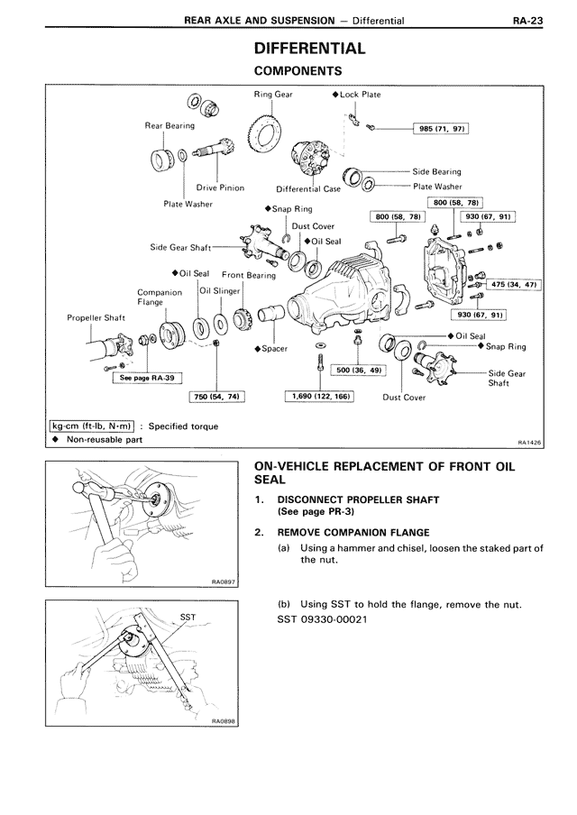 Differential Components — MK3 Supra Rear Axle & Suspension, page 23